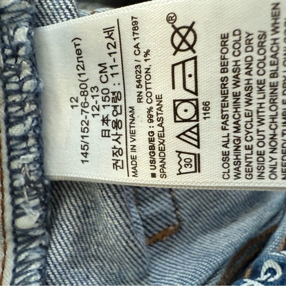 Gap Teen Girlfriend Ankle Style denim jeans size 12